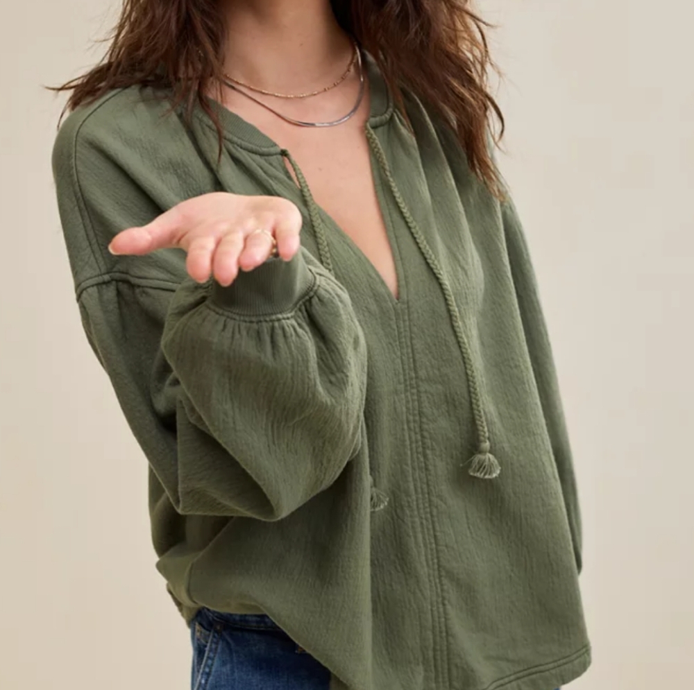 Aerie Easy Street Oversized Sweatshirt Size S - Picture 2 of 13